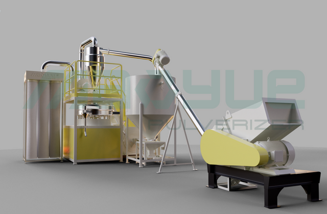 plastic crushing and grinding production line