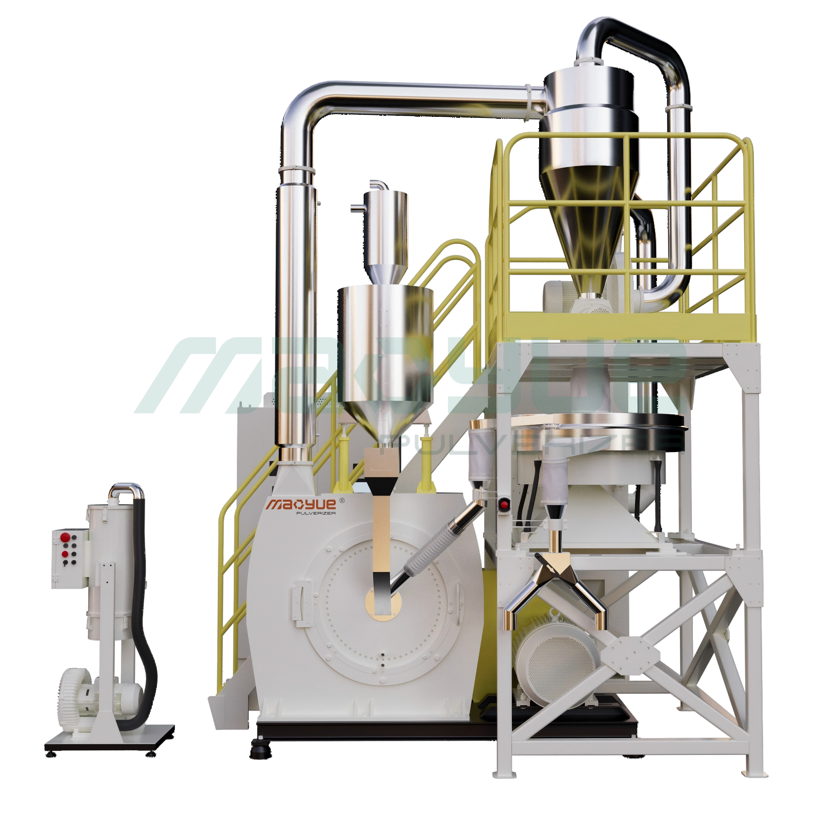 PE / PP Plastic Pulverizer Machine for HDPE & LDPE Powder Production